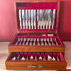 Silver Plated Cooper Brothers Kings Pattern Canteen of Cuttlery 139 Piece