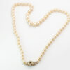 Single-Strand-Cultured-Pearl-Necklace-9ct-Gold-Clasp-Set-Citrine-And-Split-Pearl-2 Single Strand Cultured Pearl Necklace 9ct Gold Clasp Set Citrine And Split Pearl