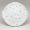 Susie Copper Raised Spot Teal Large Cake Plate  C1950