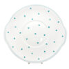 Susie Copper Raised Spot Teal Large Cake Plate  C1950