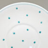 Susie Copper Raised Spot Teal Large Cake Plate  C1950
