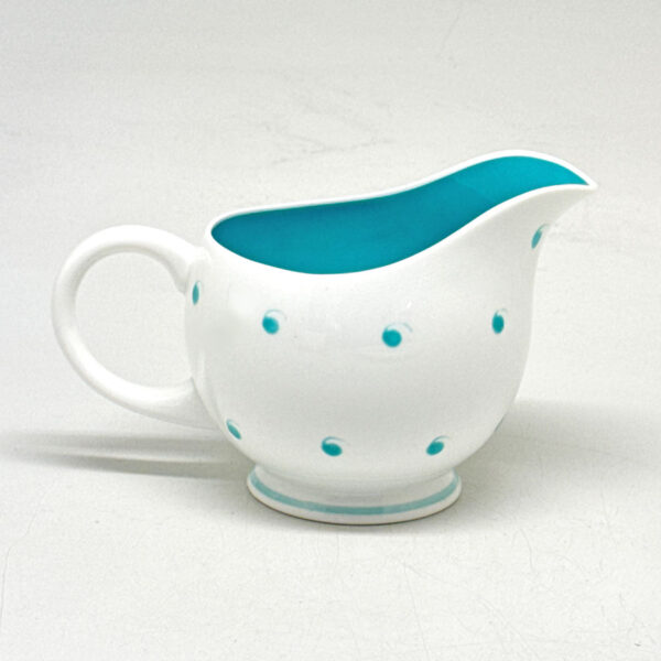 Susie Copper Raised Spot Teal Tea Milk Jug C1950