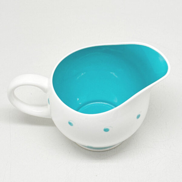 Susie Copper Raised Spot Teal Tea Milk Jug C1950