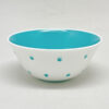 Susie Copper Raised Spot Teal Tea Sugar Bowl C1950