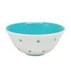 Susie Copper Raised Spot Teal Tea Sugar Bowl C1950