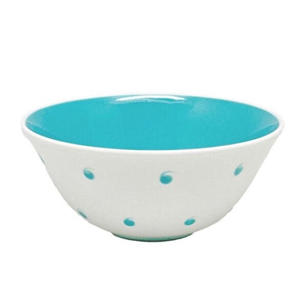 Susie Copper Raised Spot Teal Tea Sugar Bowl C1950
