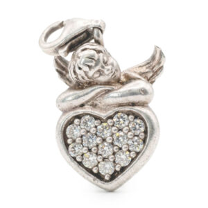 Thomas Sabo Silver Cherub Heart Charm