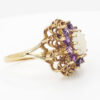 Victorian 9ct Gold Opal and Amethyst Cocktail Ring