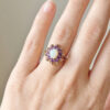 Victorian 9ct Gold Opal and Amethyst Cocktail Ring