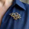 Vintage-18ct-Gold-Multi-Loop-Brooch-5 Vintage 18ct Gold Multi-Loop Brooch