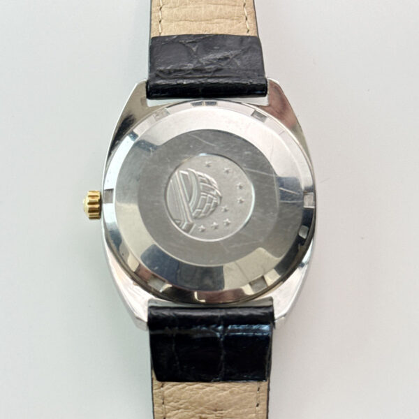 Vintage Omega Constellation 18k Gold Bezel Date Day