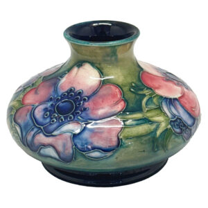 Walter Moorcroft Anemone Balustrade Vase C1949