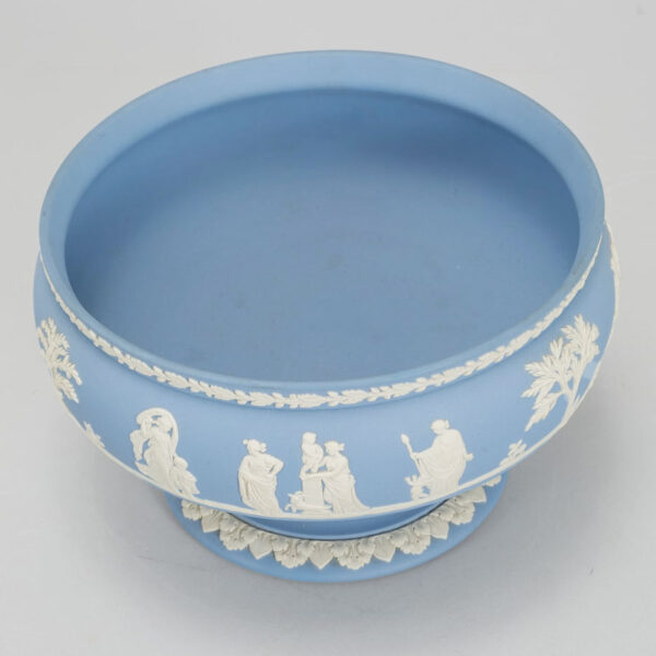 Wedgwood Jasperware Lavender Blue & White Pedestal Bowl