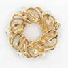 14k Gold Mikimoto Akoya Pearl Wreath Brooch