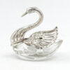 Antique-925-Silver-And-Cut-Glass-Swan-Table-Salt-1 Antique 925 Silver And Cut Glass Swan Table Salt