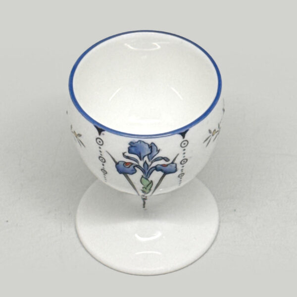 Art Deco Shelley Queen Anne Blue Iris Egg Cup 1920's