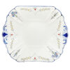 Art Deco Shelley Queen Anne Blue Iris Tab Cake Plate 1920's