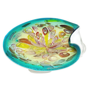 Arte Vetraria Muranese Cased Murano Tutti Frutti Bowl 24cm