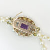Cultured-Graduated-Double-Strand-Pearl-Necklace-With-9-Carat-Amethyst-And-Pearl-Clasp-4 Cultured Graduated Double Strand Pearl Necklace With 9 Carat Amethyst And Pearl Clasp