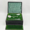Hallmarked Silver Birmingham 1912 Art Deco Tea Spoon And Serving Set
