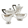 Hallmarked-Silver-Four-Piece-Tea-and-Coffee-Service-Sheffield-1949 Hallmarked Silver Four Piece Tea and Coffee Service Sheffield 1949