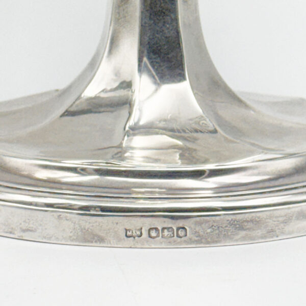Hallmarked Silver Pair Candlesticks Sheffield 1922 George V
