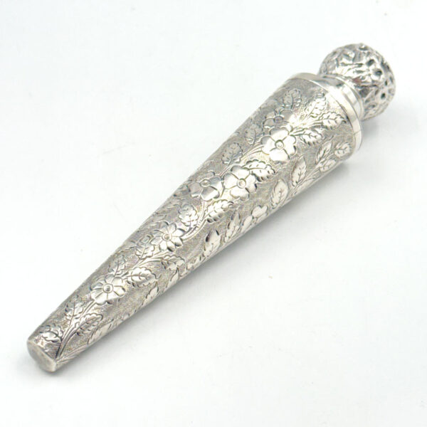 Hallmarked Silver Perfume Bottle Birmingham 1890 Boxed