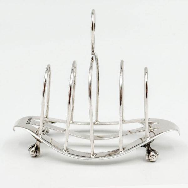 Hallmarked Silver Toast Rack Sheffield 1909