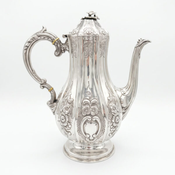 Hallmarked Victorian Silver Four Piece Tea Set