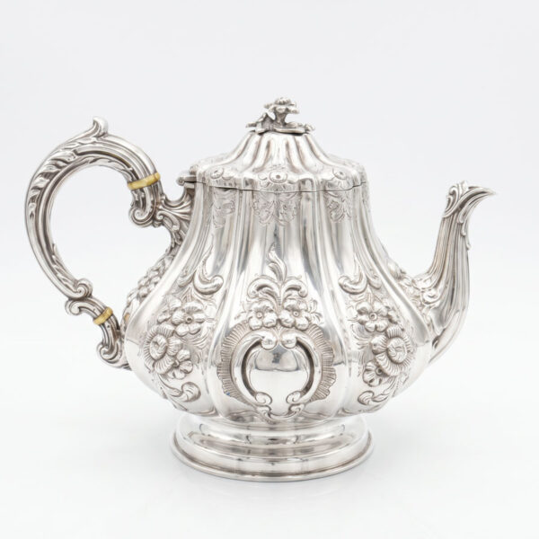 Hallmarked Victorian Silver Four Piece Tea Set