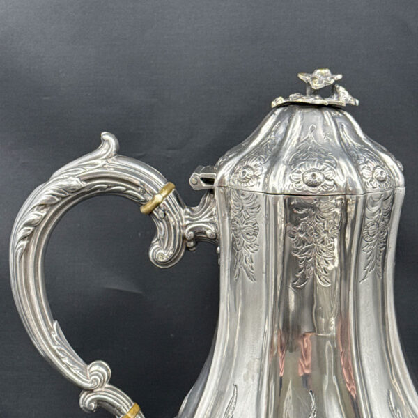 Hallmarked Victorian Silver Four Piece Tea Set