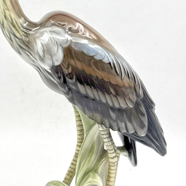 _Rosenthal-Grey-Heron-Hugo-Meisal-Figurine-1936-4 Rosenthal Grey Heron Hugo Meisal Figurine 1936