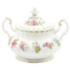 Royal Albert Flowers of The Month Tea Lidded Sugar