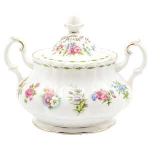Royal-Albert-Flowers-of-The-Month-Tea-Lidded-Sugar-01 Royal Albert Flowers of The Month Tea Lidded Sugar