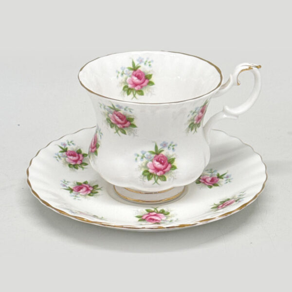 Royal Albert Forget Me Not Rose Demitasse Duo