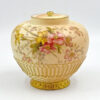 Royal Worcester Blush Ivory Floral Pot Pourri Vase C1903