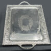 Victorian Hallmarked Silver Tea Tray Sheffield 1893 AH Thompson