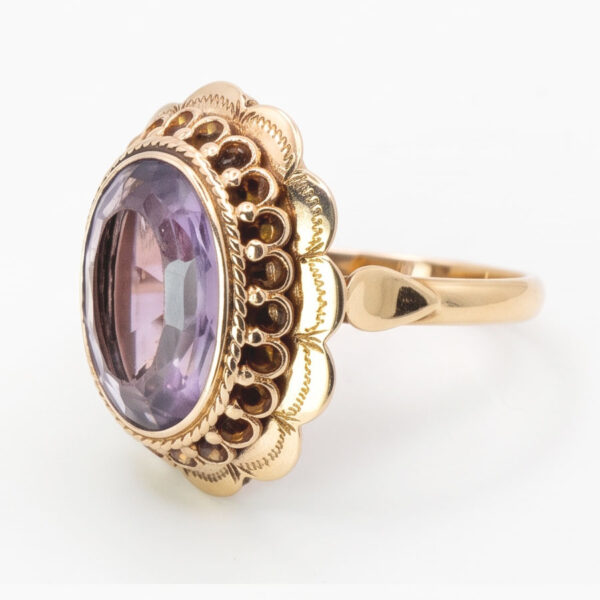 14ct-Victorian-Amethyst-Ring-2 14ct Victorian Amethyst Ring