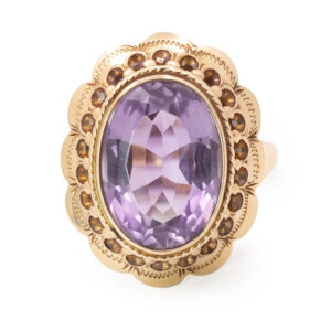 14ct Victorian Amethyst Ring