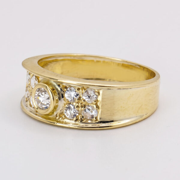 18ct Gold Old Cut Diamond Ring
