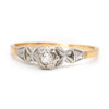 18ct  Gold Solitaire Illusion Set Diamond Ring