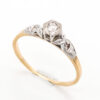 18ct  Gold Solitaire Illusion Set Diamond Ring