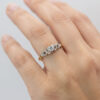 18ct  Gold Solitaire Illusion Set Diamond Ring