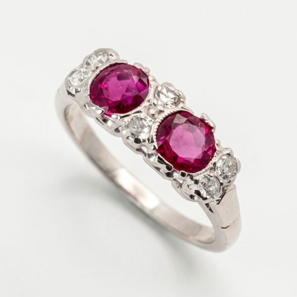 18ct-White-Gold-Ruby-and-Diamond-Ring-4 18ct White Gold Ruby and Diamond Ring