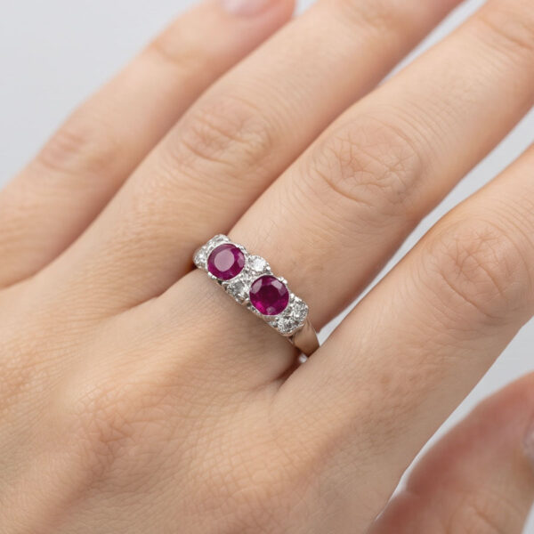 18ct-White-Gold-Ruby-and-Diamond-Ring-6 18ct White Gold Ruby and Diamond Ring