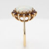 9ct Gold Garnet and Opal Cluster Ring C1950