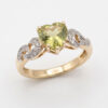 9ct Gold Lemon Quartz Heart Ring