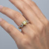 9ct Gold Lemon Quartz Heart Ring