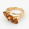 9ct-Gold-Orange-Garnet-Crossover-Ring-2 9ct Gold Orange Garnet Crossover Ring