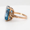 9ct Gold Blue Topaz Cocktail Ring